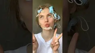 Кудряшки на маски 😆❤️укладка на бигуди/ Curls styling🎞️