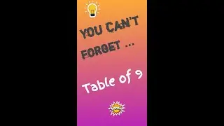 Tricks to remember table of 9 | #mathematicaATD