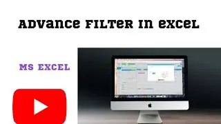 ADVANCED FILTER IN MS EXCEL #SOFTWARETUTORIALS #excel #filter