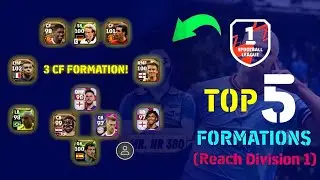 Top 5 Best Formation To Reach Division 1 eFootball 2024 Mobile || Custom Formation 🔥