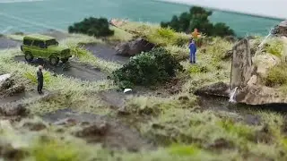 как сделать диораму с самолетом ЛИ-2 в 1/200 масштабе от фирмы ZVEZDA