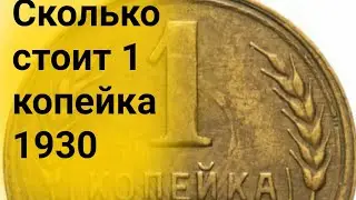 Монета 1 копейка 1930 год