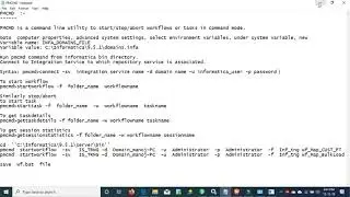 PMCMD in informatica