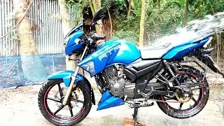 Washing My BEAST! TVS Apache RTR || RockTheRoad