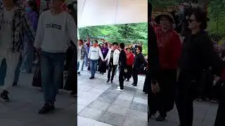 西藏舞王#眼睛却不停地看后面的美女
