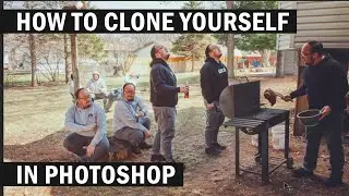Photoshop Cloning Tool - How to Clone Yourself