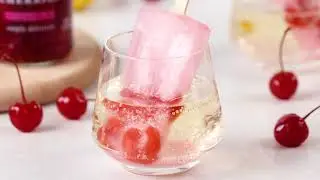 Cherry Prosecco Popsicles