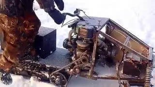 снегоход с движком от урала своими руками