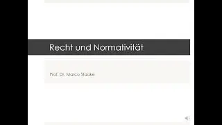 Recht und Normativität