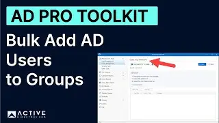 Bulk Add or Remove Users to AD Groups with AD Pro Toolkit