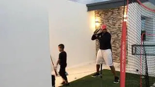Robert valdez/ valdez Hitting club /drills de bateo con una mano/one hand hitting drills