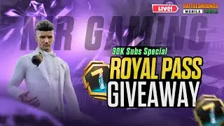 10 ROYAL PASS GIVE AWAY / ROAD TO 30K  | BGMI LIVE 