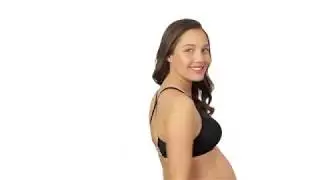 Viva Flexi-Wire Plunge T-shirt Nursing Bra - 360 View