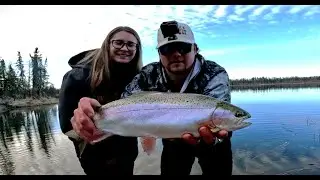 First Open Water Adventure of the Year! ( I Fell in The Lake)  #stockedtrout #shorefishing #spring
