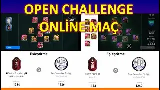 2 MAÇ ÜST ÜSTE OPEN CHALLENGE (Pes 2021 Mobile Efootball Online Matchday)