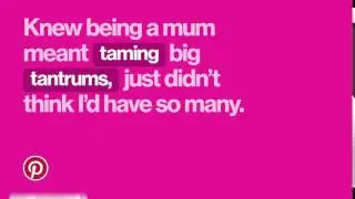 Pinterest UK's Taming Tantrums Ad