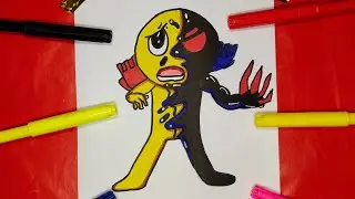 Drawing Poppy Playtime HUGGY WUGGY.EXE|HUGGY WUGGY IS SO SAD WITH PLAYER|Drawing Friday Night Funkin