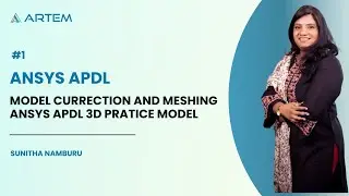 Model correction and Meshing ANSYS APDL 3D Practice Model – Example #1