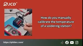 How do you manually calibrate the temperature of a soldering station#welding#diy iron#temperature