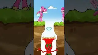 Kissy Missy makes traps to get diamonds from Monsters #shorts #animation #memes