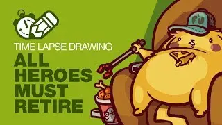 Timelapse Tuesday: All Heroes Must Retire (Procreate)