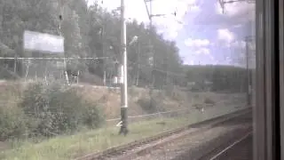 Поездка в электропоезде ЭР9ПК-322(06) / The trip in the train ER9PK-322