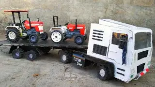 Toy Truck with Toy Tractor | Happy Model Maker