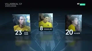 Recordando la plantilla histórica del Villarreal de la Temporada 2003/04