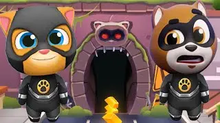 Talking Tom Gold Run   Super Talking Ginger vs Raccoon Gameplay Walkthrough Part