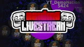 Raiding and TROLLING Agar.io Livestream! - 45K MASS!