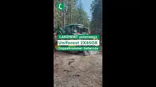 Uniforest Doppeltrommel-Seilwinde im Einsatz | #shorts