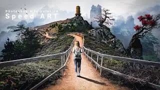Photo manipulation speed art process