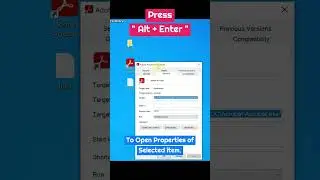 Windows Hidden Tips - Open Properties #viral #shorts #windows #microsoft #technology
