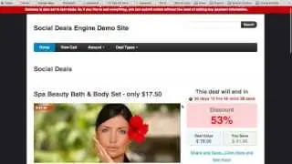 Social Deals Engine Plugin for Wordpress Demo