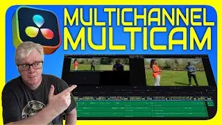 EDIT MULTICAM with MULTICHANNEL AUDIO in DaVinci Resolve