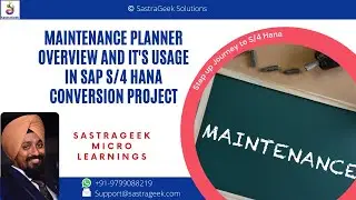 Maintenance Planner Overview and it's usage in SAP S/4 Hana Conversion Project