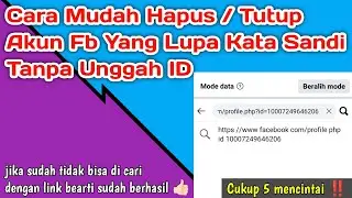 Gampang ‼️ Cara hapus akun fb yang lupa kata sandi tanpa unggah ID