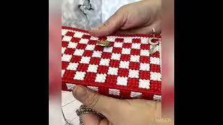 «КЛАТЧ»  из канвы и ленточного шнура . Авторский узор #красота #рукоделие