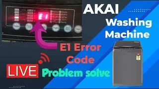 E1 Error Code | Washing Machine Repair ? | Live Problem Solve | #Repaircity
