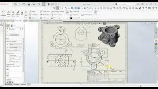 ✅Solidworks Tutorial| How to convert 3D to 2D drawing and give dimensions.