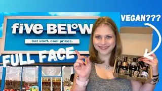 Full Face of Five Below Makeup And Vegan Nail Polish!