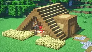 Minecraft Wooden Survival House Tutorial #5 - Minecraft Survival Ideas