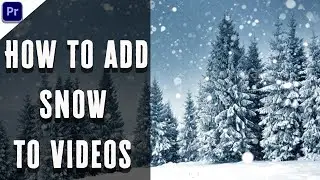 How to add SNOW to video using Adobe Premiere Pro ❄️❄️❄️