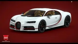 Bugatti Chiron White Model 3D