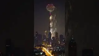 Burj Khalifa Fireworks Dubai 2024 #dubai