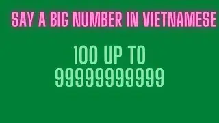 #learn_vietnamese_with_jt#vietnamese_number SAY BIG NUMBER