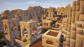 Пустынная деревня в майнкрафт:Майнкрафт Таймлапс:Desert Village:Minecraft Timelapse