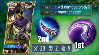BRODY HUNTER STRIKE FIRST BUILD IS OVERPOWER!🔥 | BRODY BEST BUILD | MOBILE LEGENDS