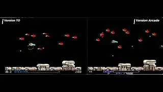 R-Type - TO8 / Arcade comparaison
