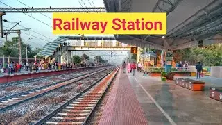 Railway Station Video 🚂🚂। Railway Station 🚂। Railway Platform 🚂। Railway Journey🚂।